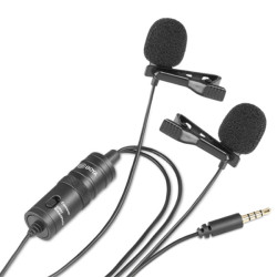 BOYA by M1DM Dual Omni Directional Lavalier Microphone
