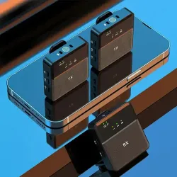 SX9 Dual Wireless Microphone for Smartphone and Camera